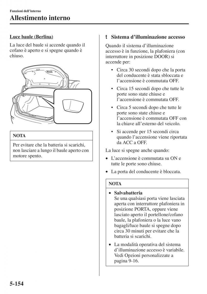 Mazda 3 III manuale del proprietario / page 488