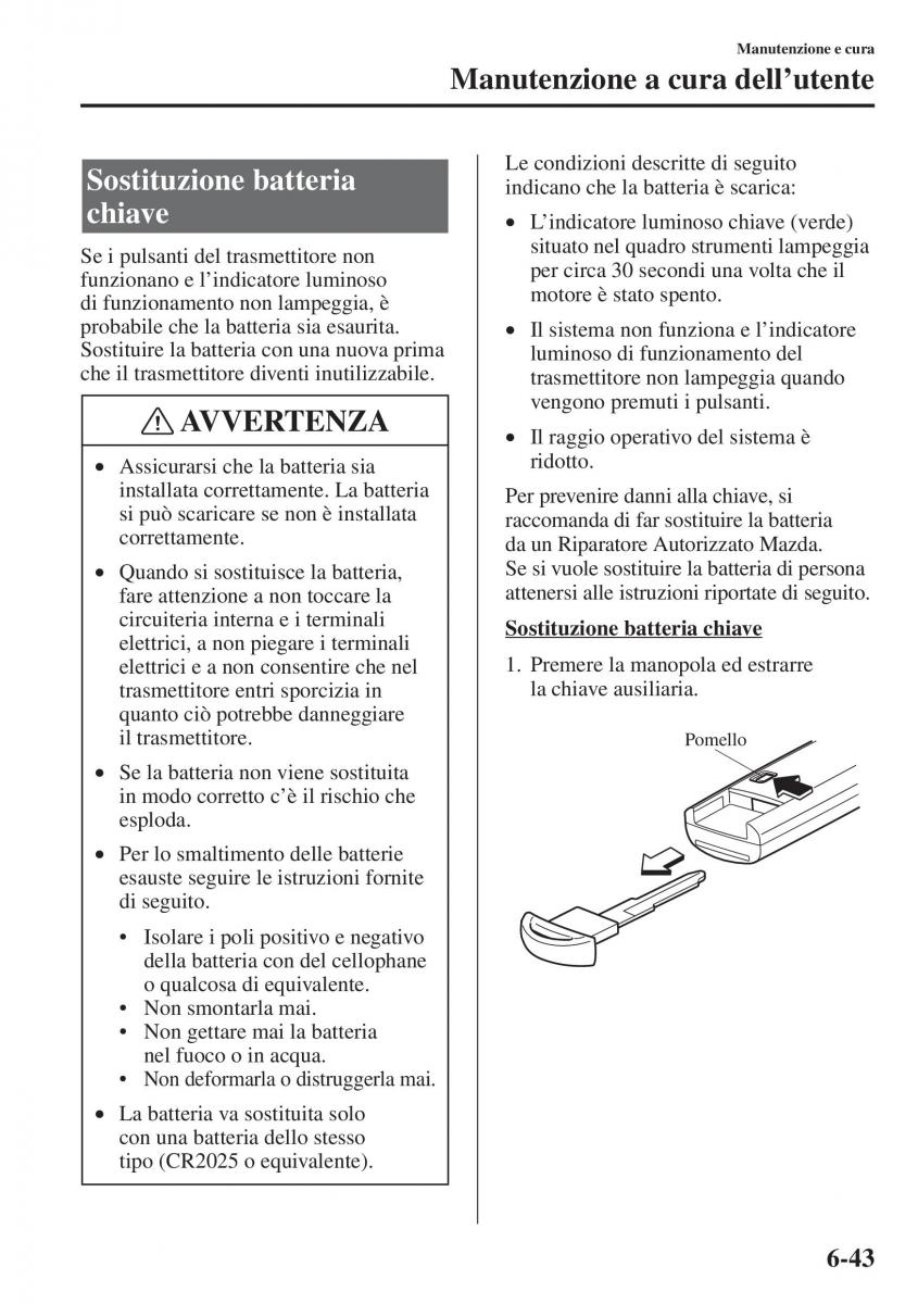 Mazda 3 III manuale del proprietario / page 539