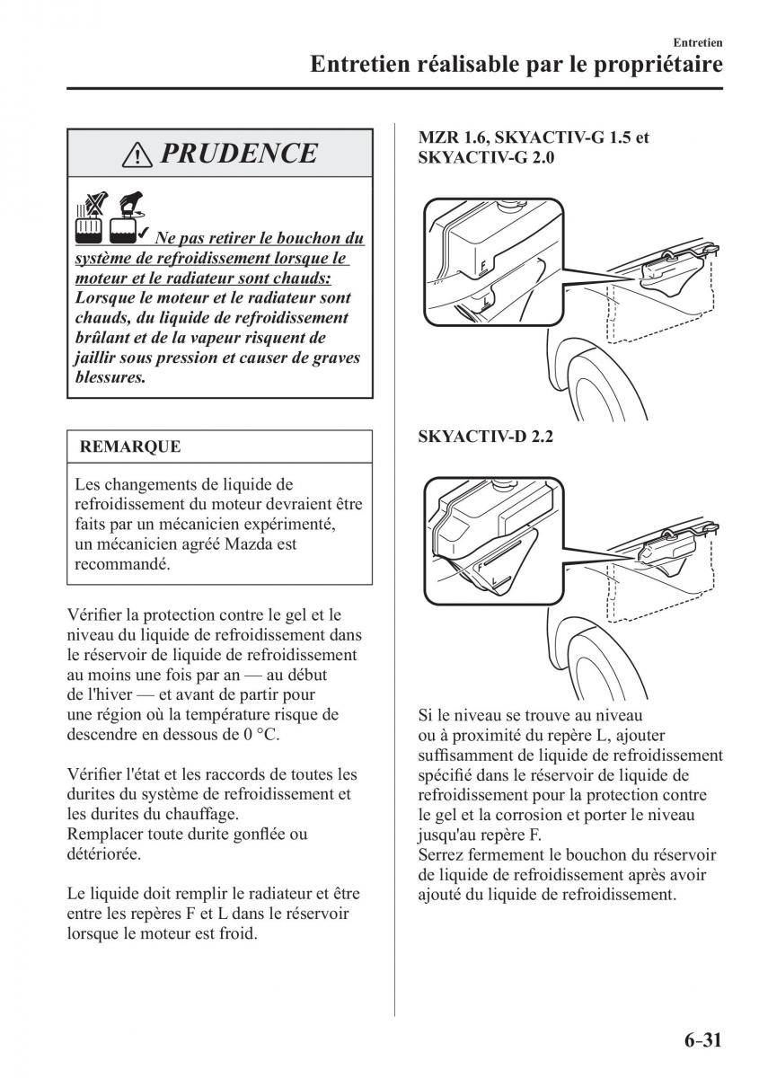 Mazda 3 III manuel du proprietaire / page 573