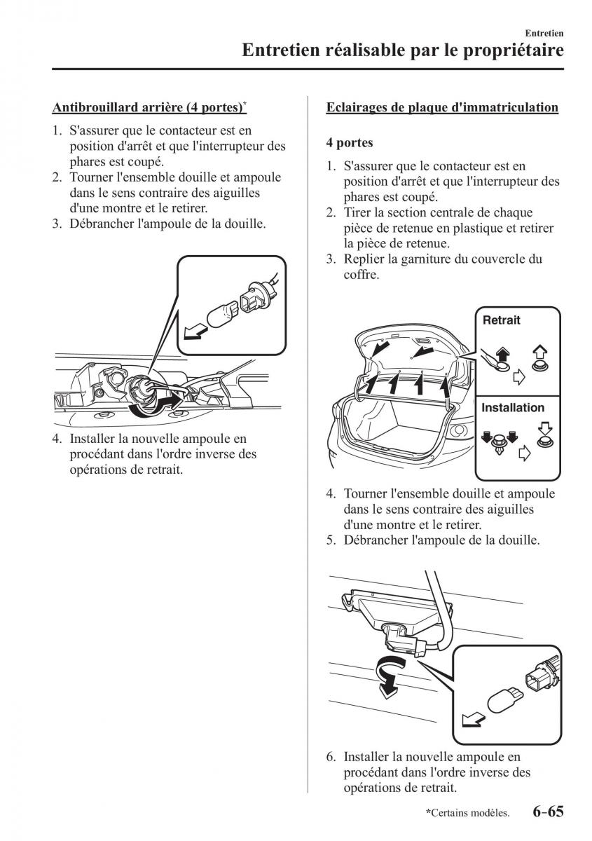 Mazda 3 III manuel du proprietaire / page 607