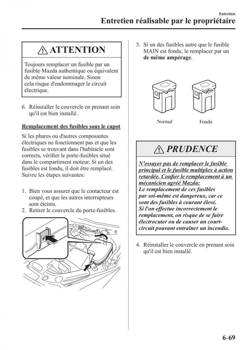 Mazda 3 III manuel du proprietaire / page 611