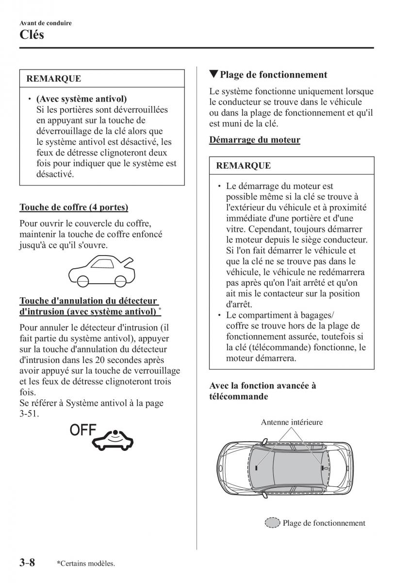 Mazda 3 III manuel du proprietaire / page 94