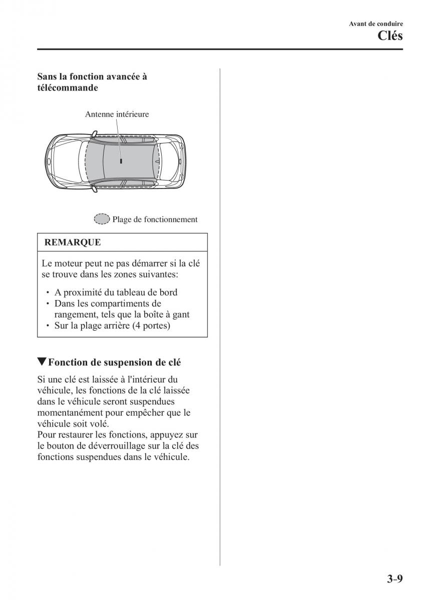 Mazda 3 III manuel du proprietaire / page 95