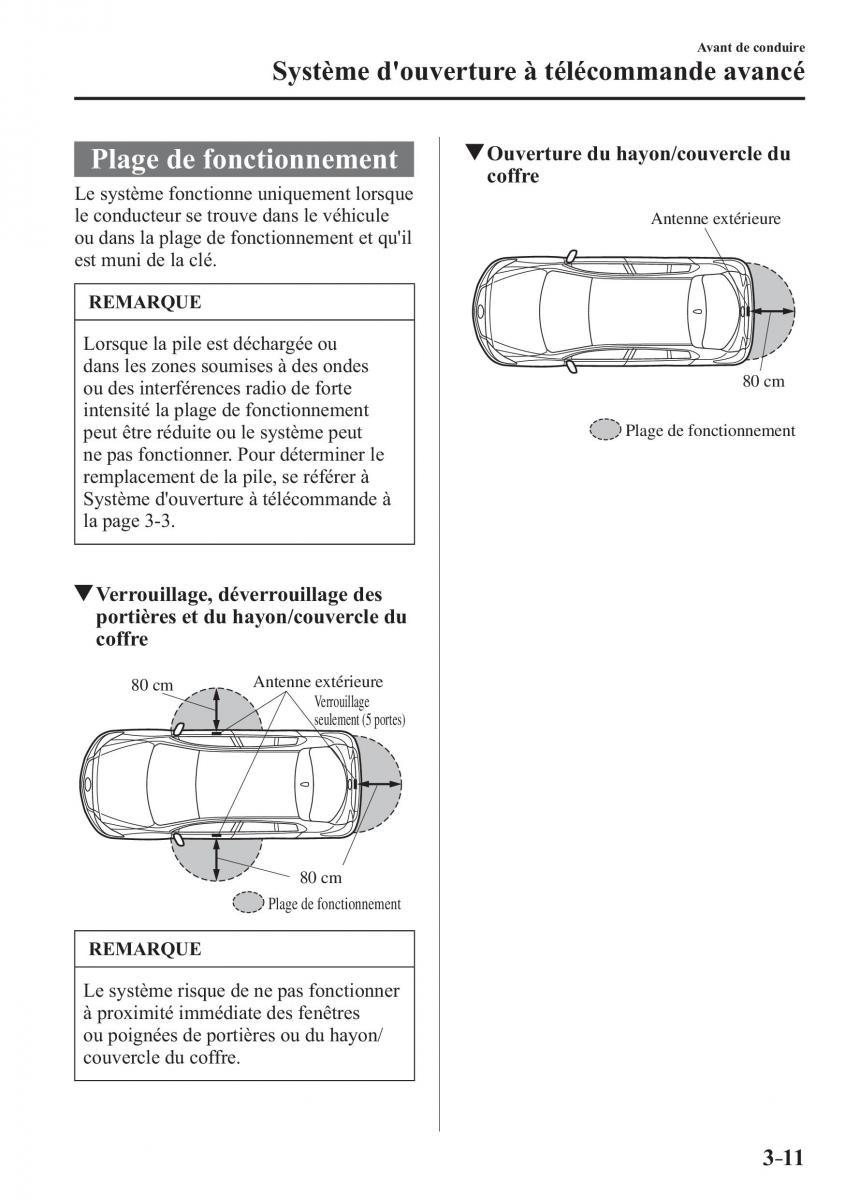 Mazda 3 III manuel du proprietaire / page 97