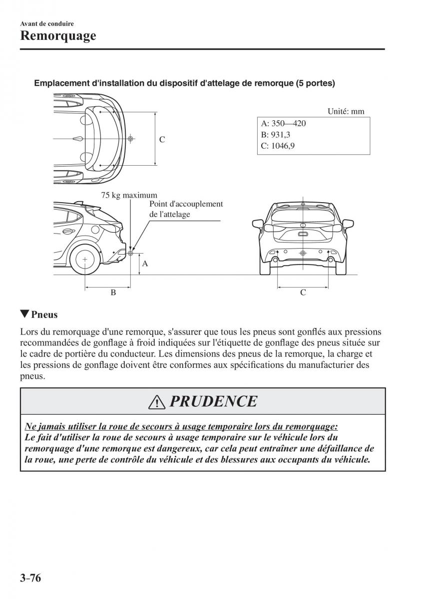 Mazda 3 III manuel du proprietaire / page 162