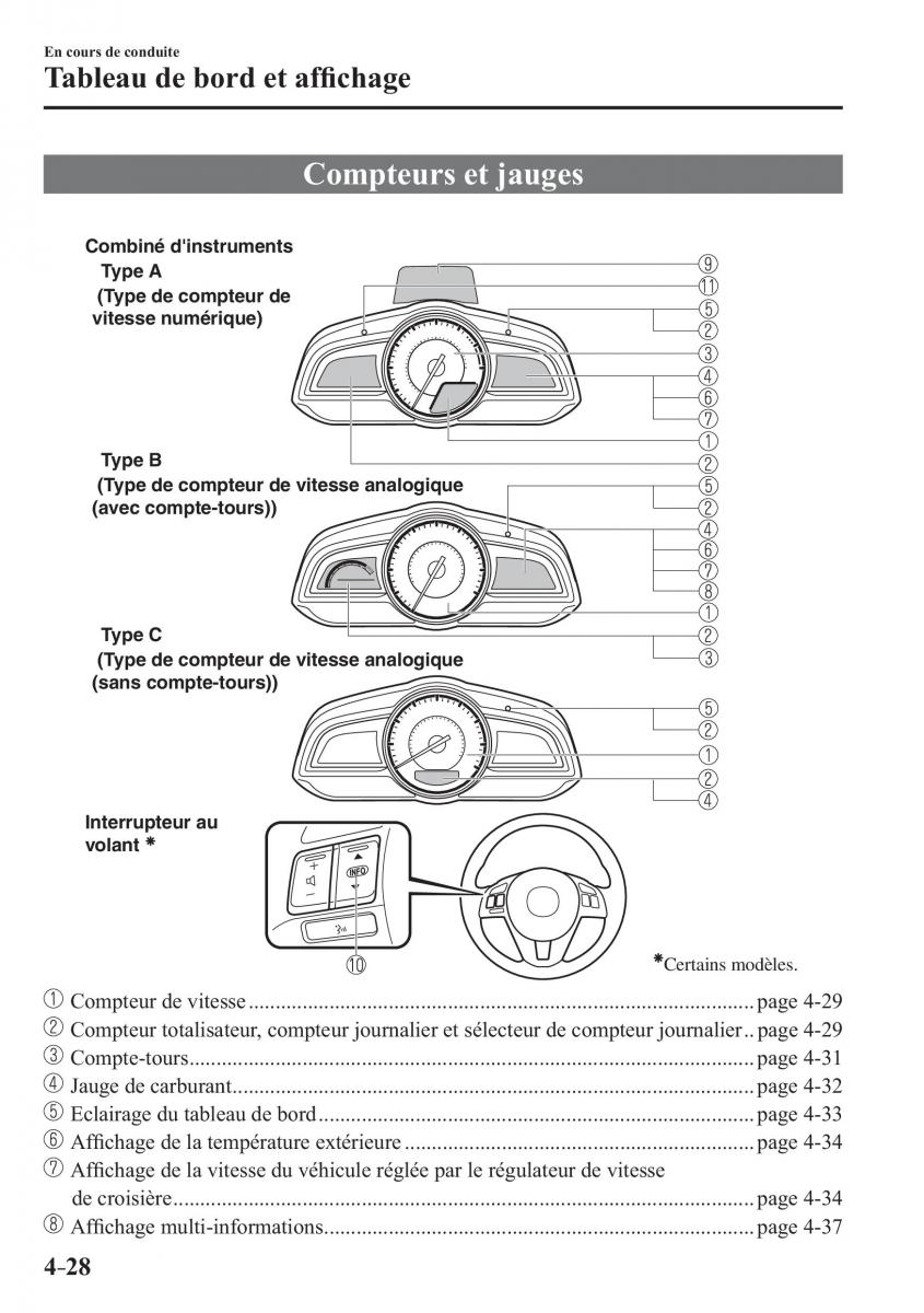 Mazda 3 III manuel du proprietaire / page 194