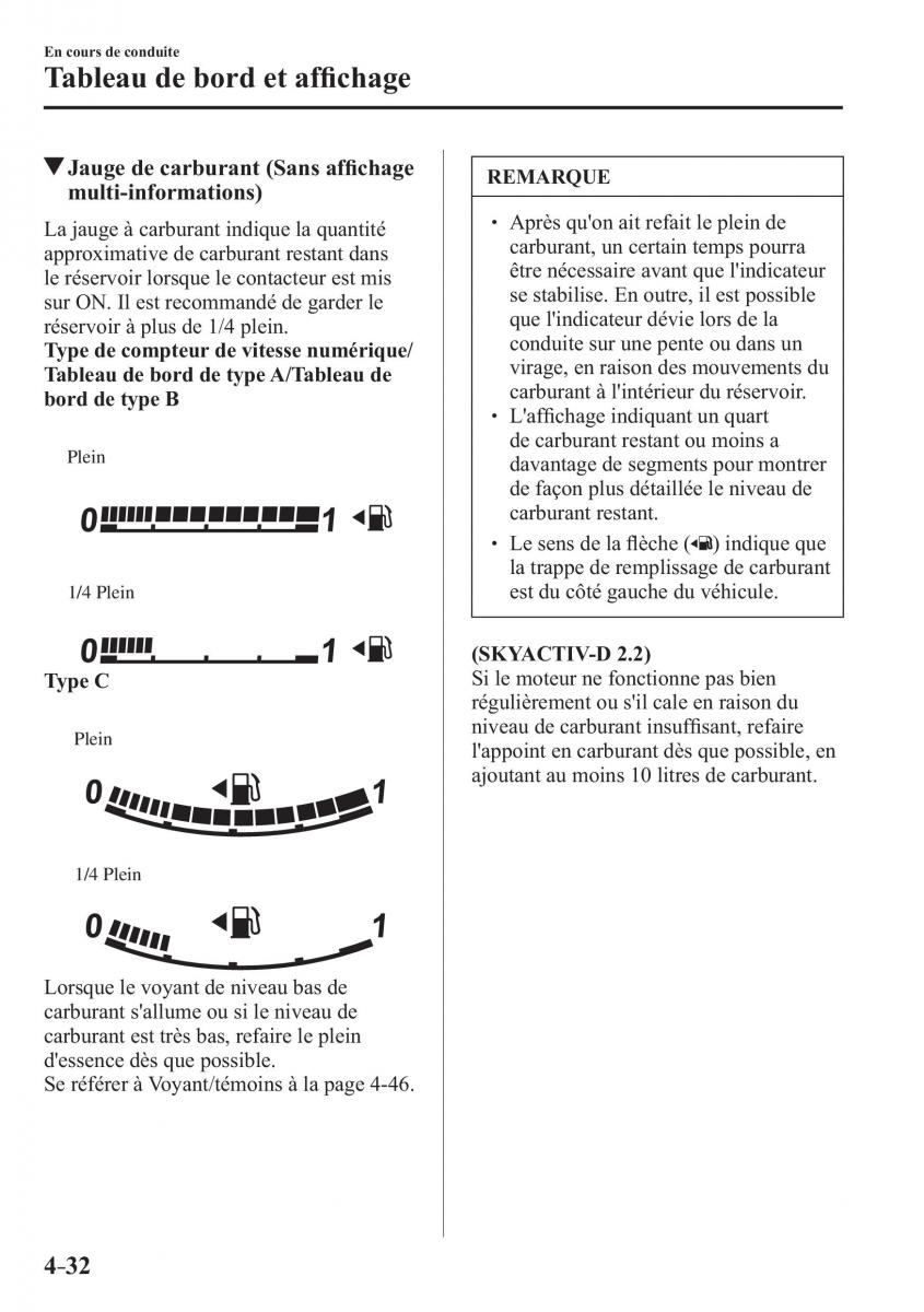 Mazda 3 III manuel du proprietaire / page 198