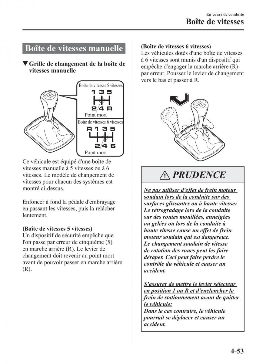 Mazda 3 III manuel du proprietaire / page 219