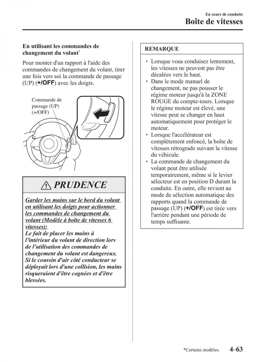 Mazda 3 III manuel du proprietaire / page 229