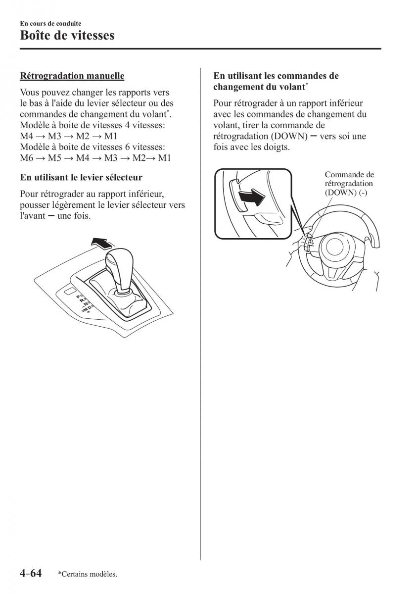 Mazda 3 III manuel du proprietaire / page 230