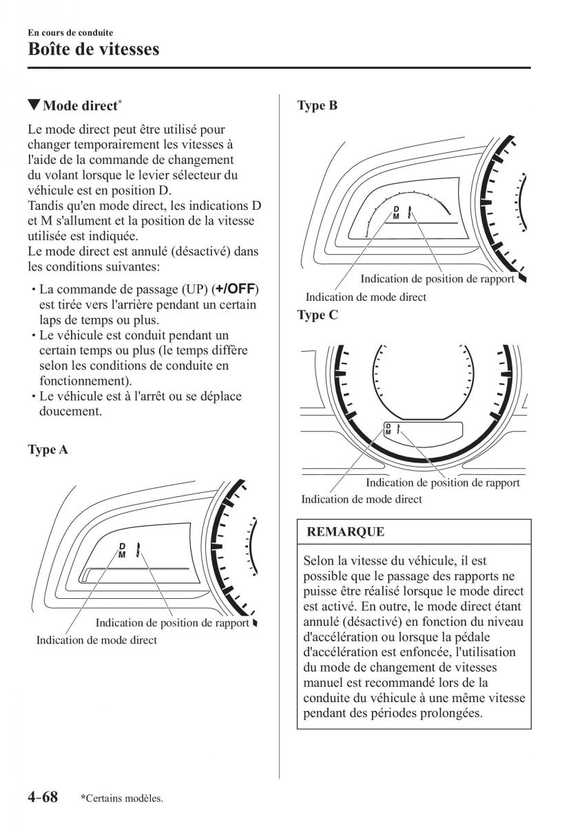 Mazda 3 III manuel du proprietaire / page 234