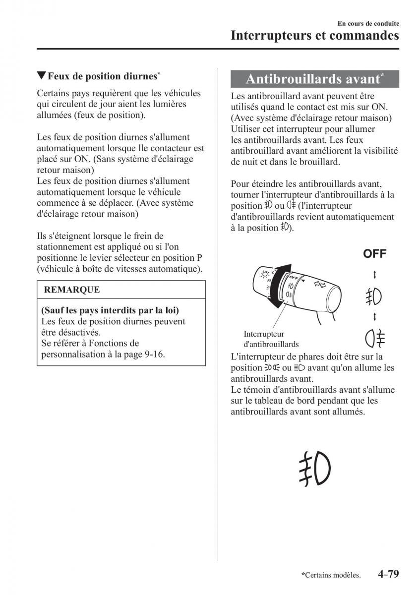 Mazda 3 III manuel du proprietaire / page 245