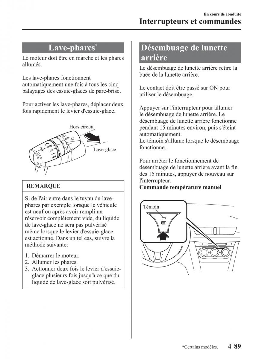 Mazda 3 III manuel du proprietaire / page 255