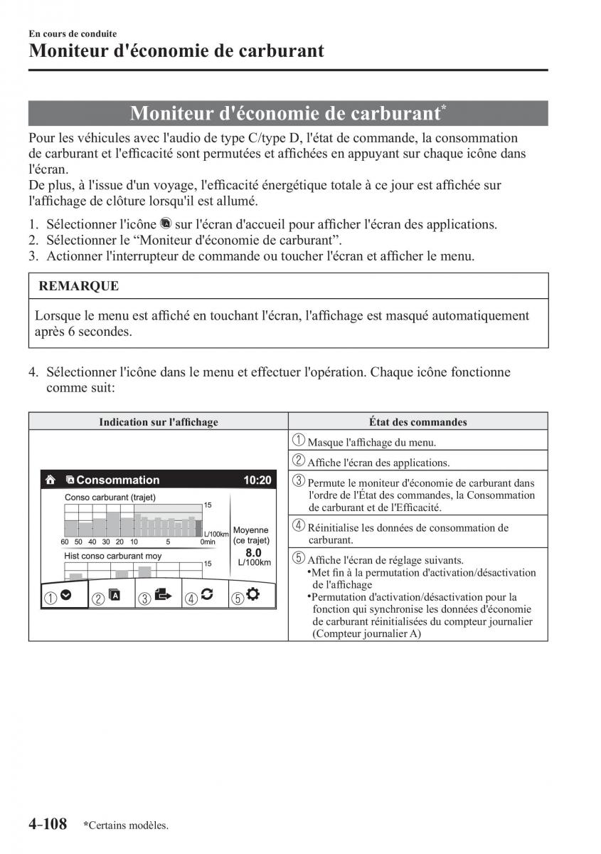 Mazda 3 III manuel du proprietaire / page 274