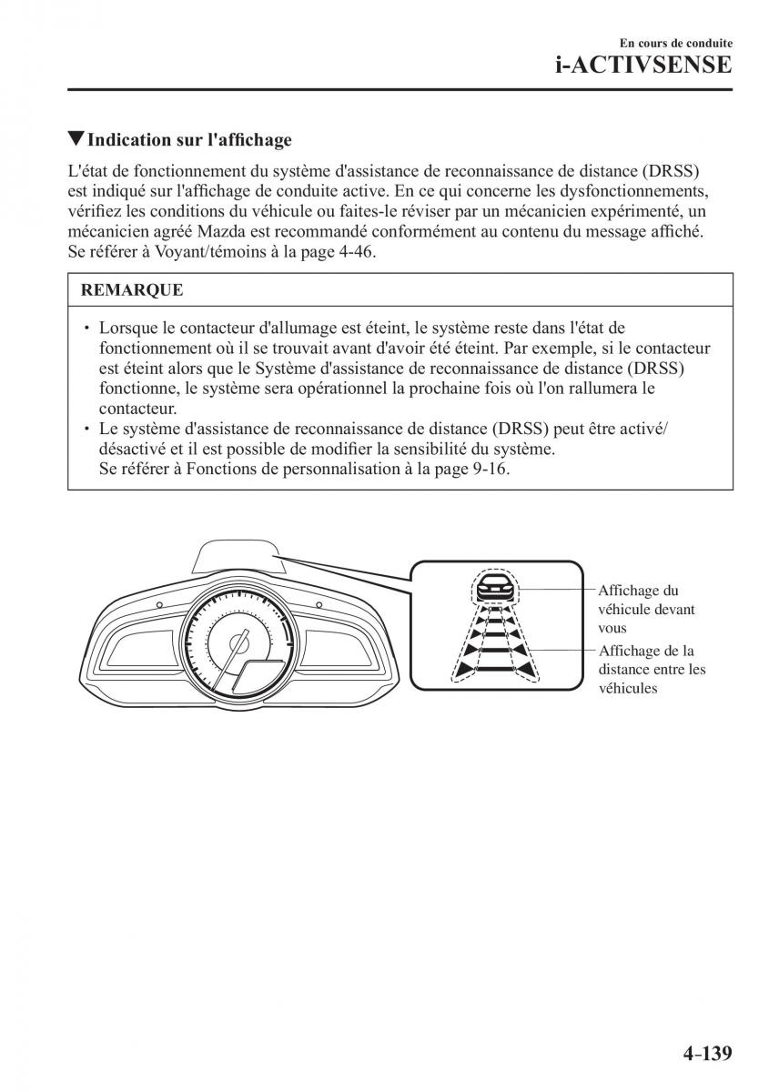 Mazda 3 III manuel du proprietaire / page 305