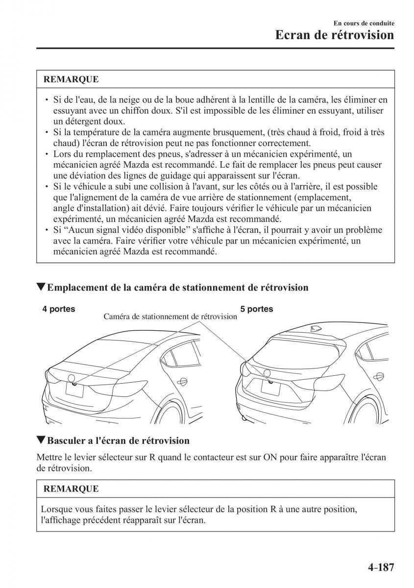 Mazda 3 III manuel du proprietaire / page 353