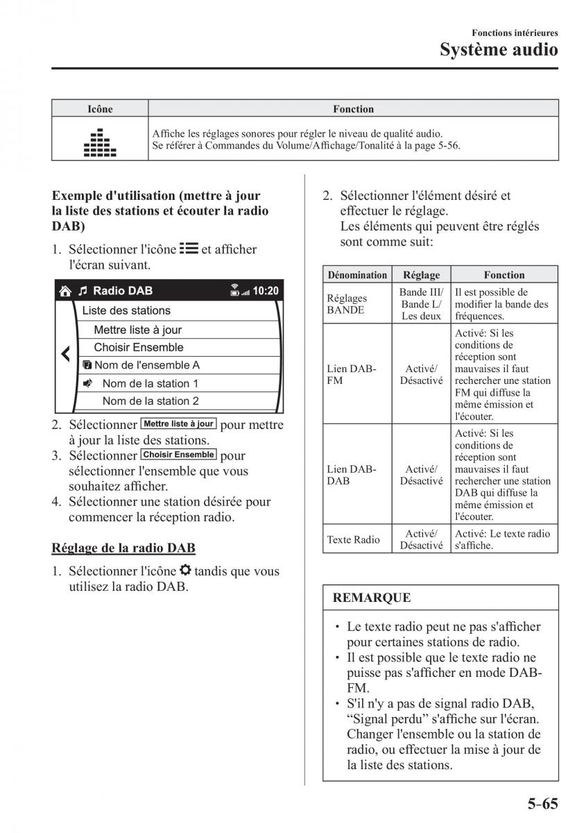 Mazda 3 III manuel du proprietaire / page 435