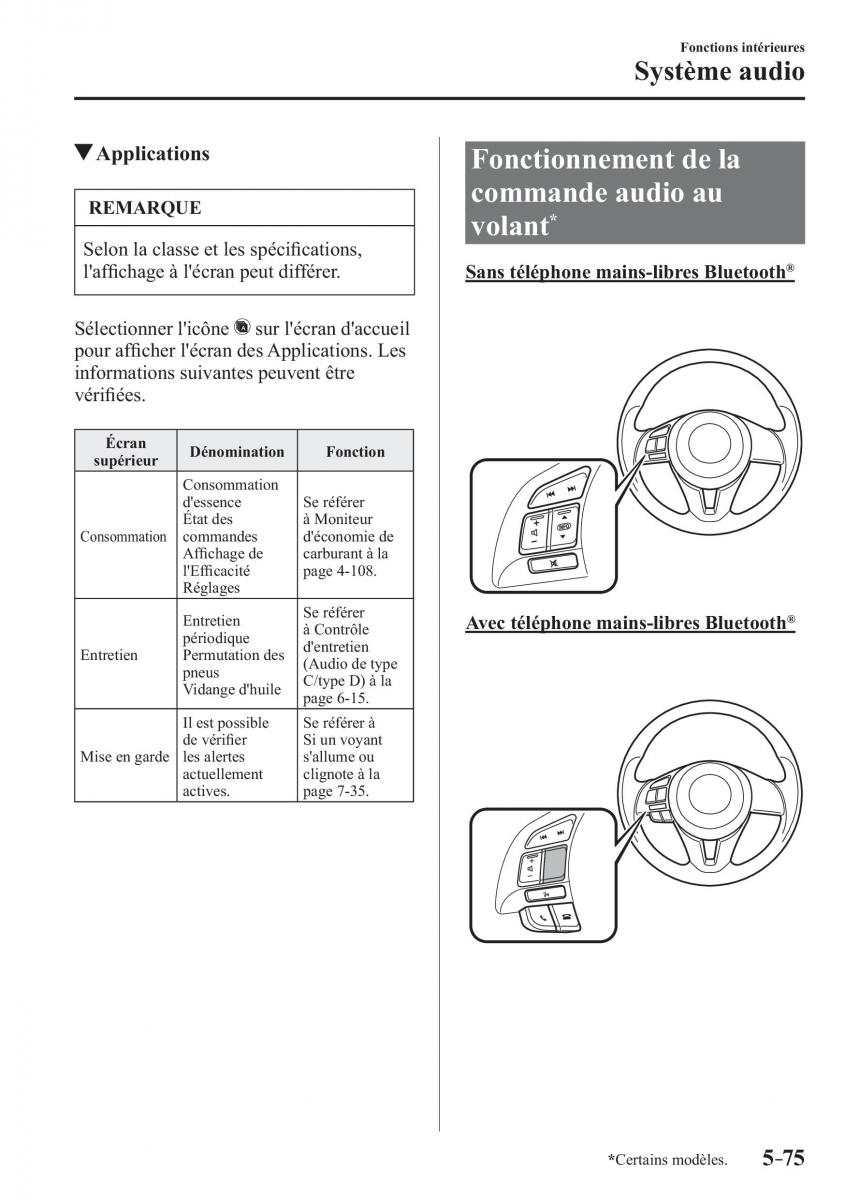 Mazda 3 III manuel du proprietaire / page 445