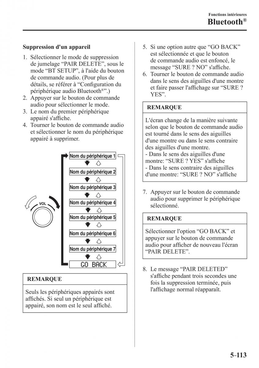 Mazda 3 III manuel du proprietaire / page 483