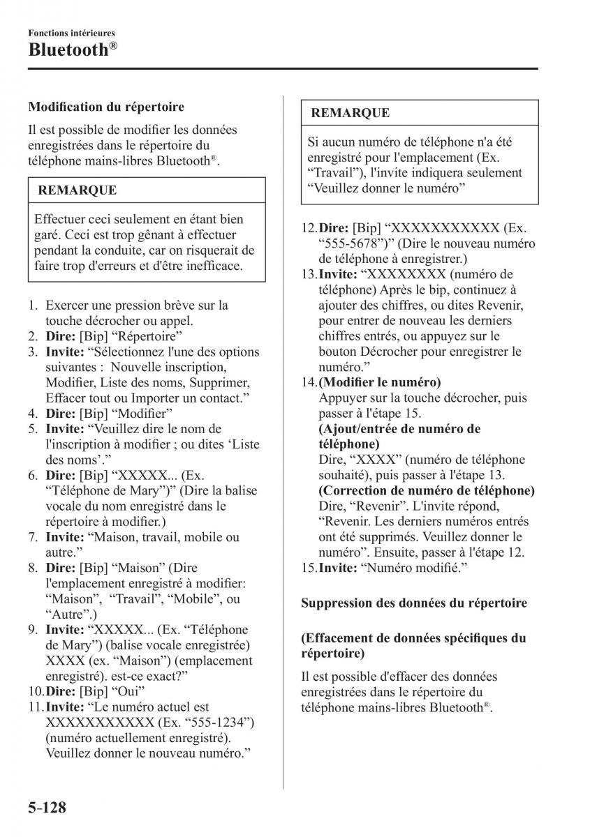 Mazda 3 III manuel du proprietaire / page 498