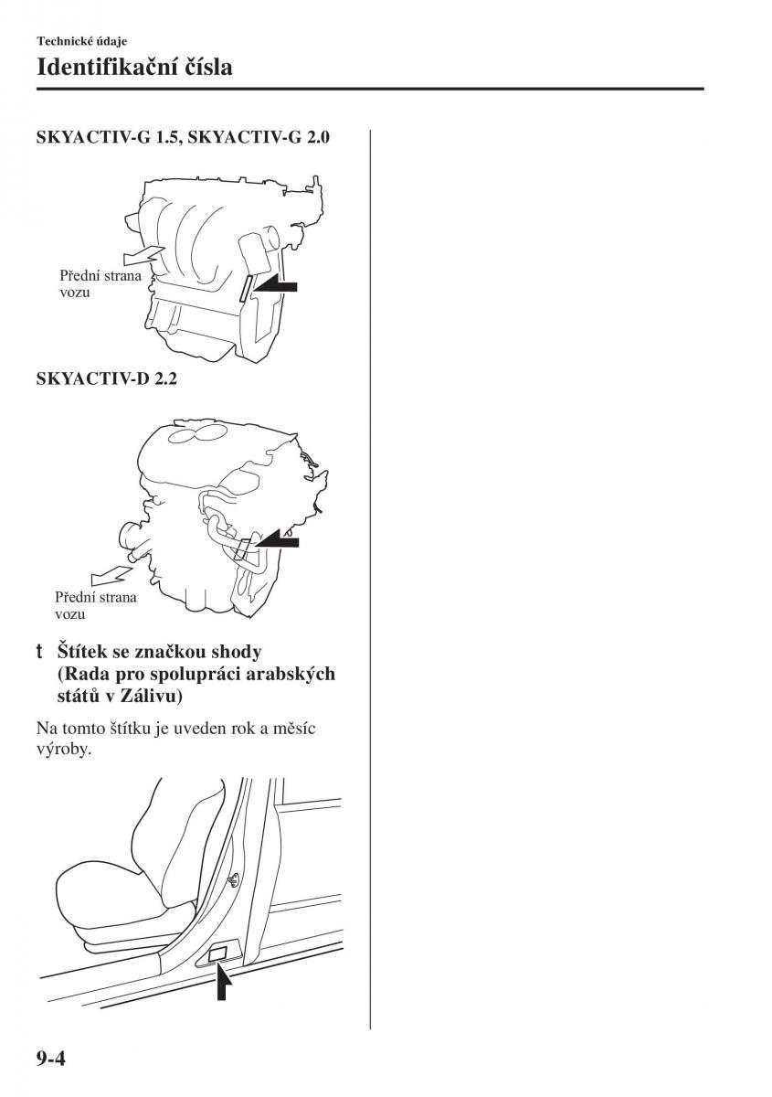 Mazda 3 III navod k obsludze / page 658