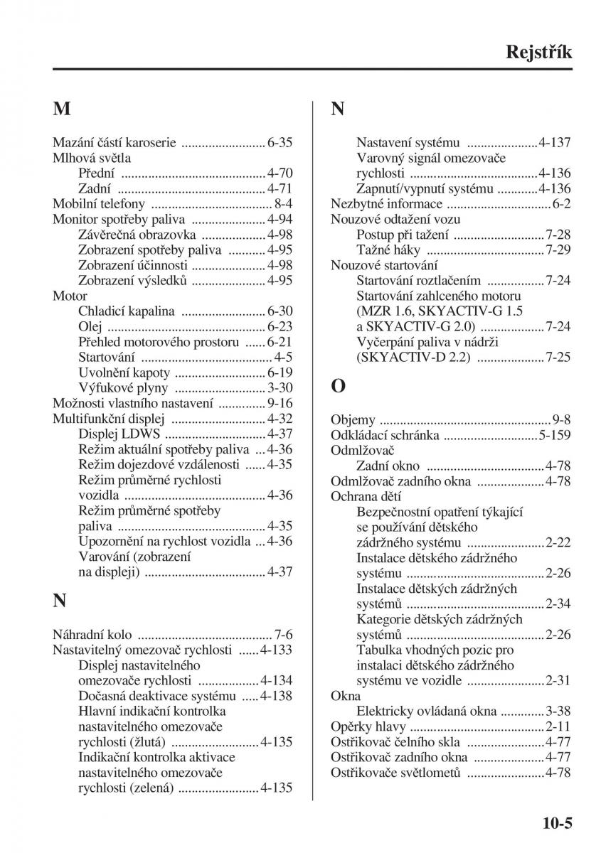 Mazda 3 III navod k obsludze / page 681