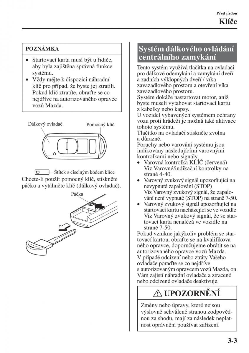 Mazda 3 III navod k obsludze / page 81