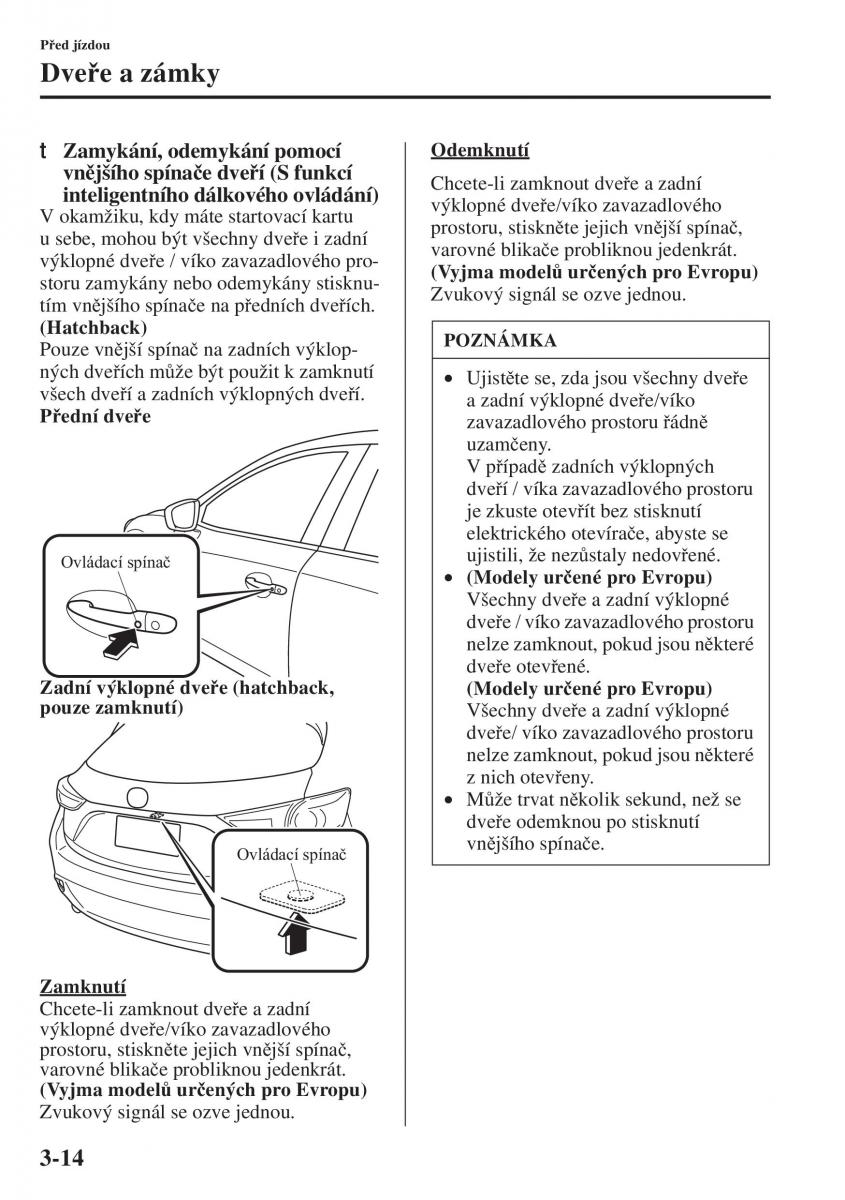 Mazda 3 III navod k obsludze / page 92