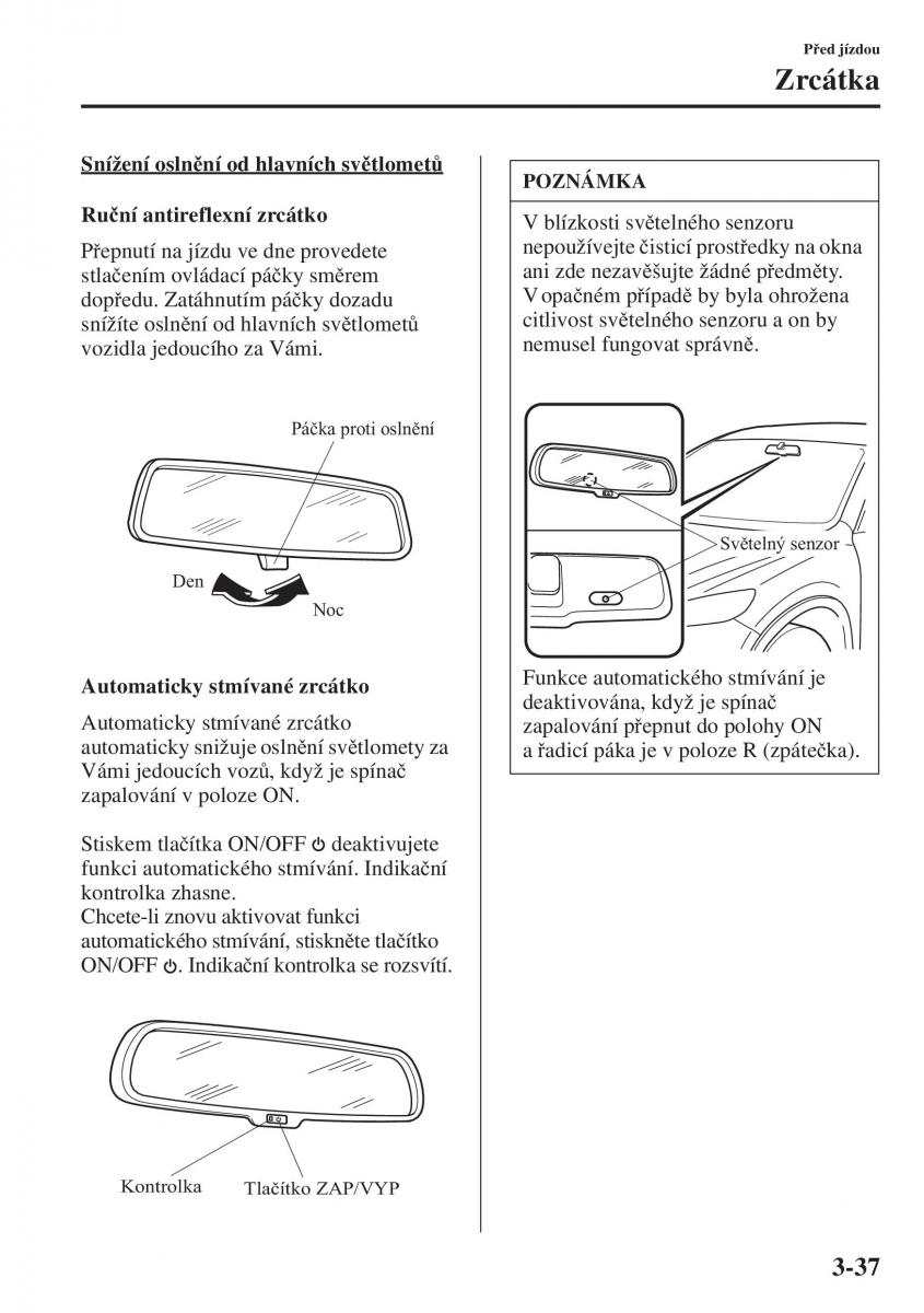 Mazda 3 III navod k obsludze / page 115