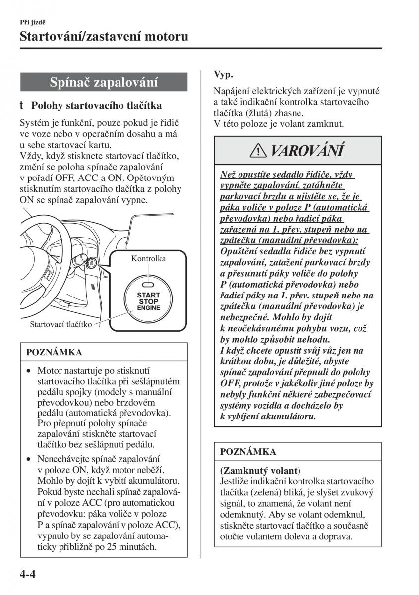 Mazda 3 III navod k obsludze / page 154