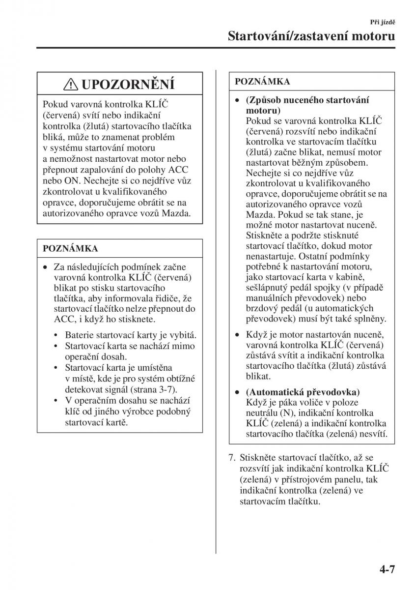 Mazda 3 III navod k obsludze / page 157