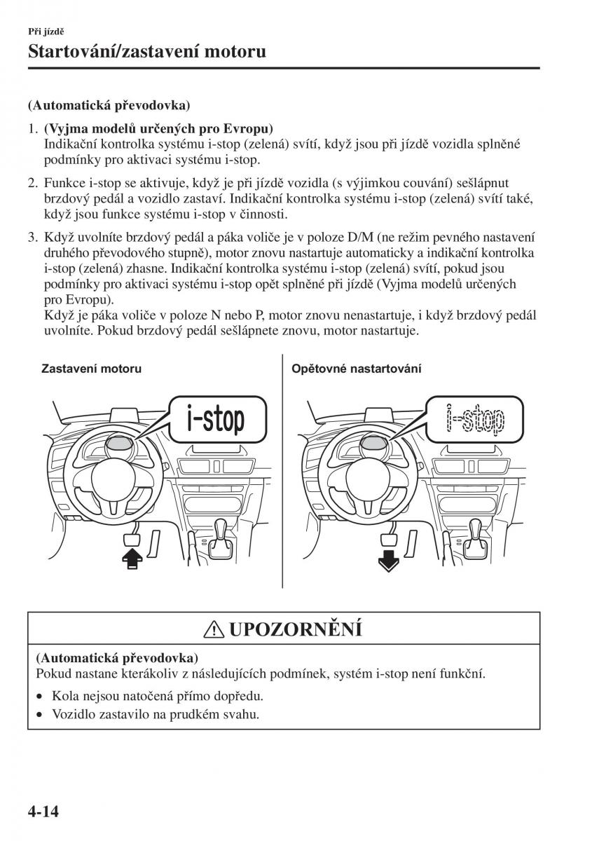 Mazda 3 III navod k obsludze / page 164