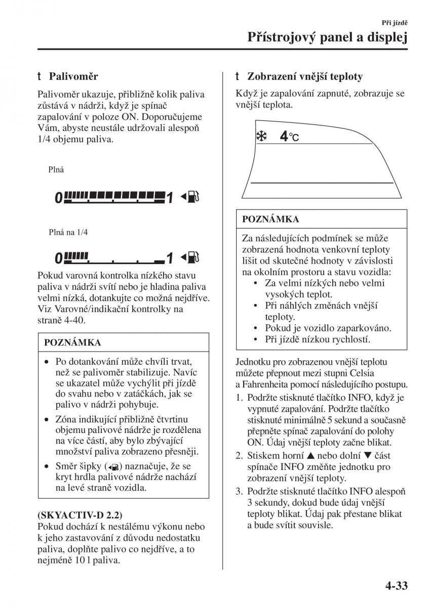 Mazda 3 III navod k obsludze / page 183