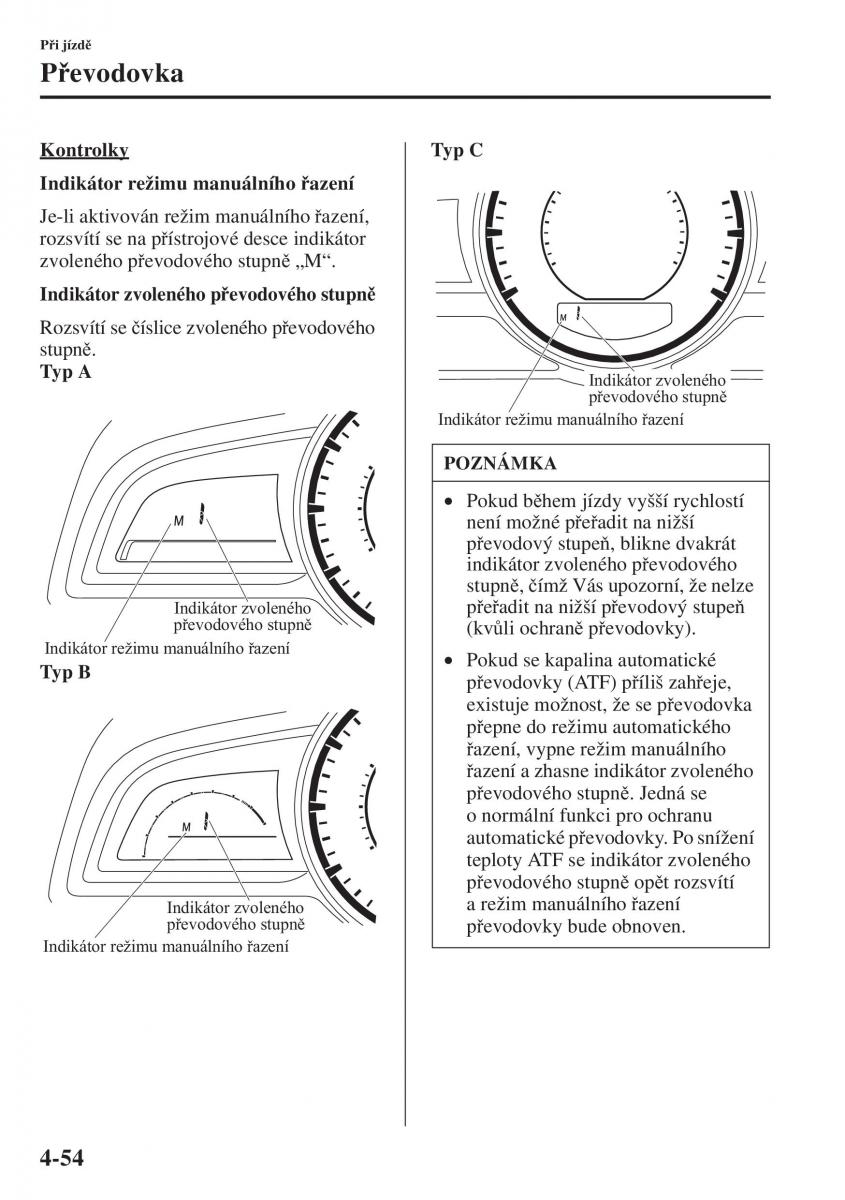Mazda 3 III navod k obsludze / page 204