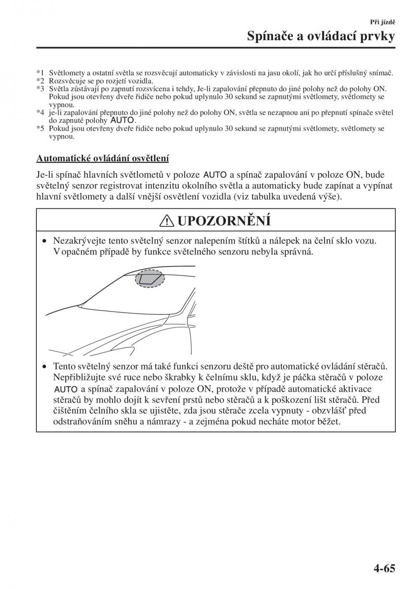 Mazda 3 III navod k obsludze / page 215