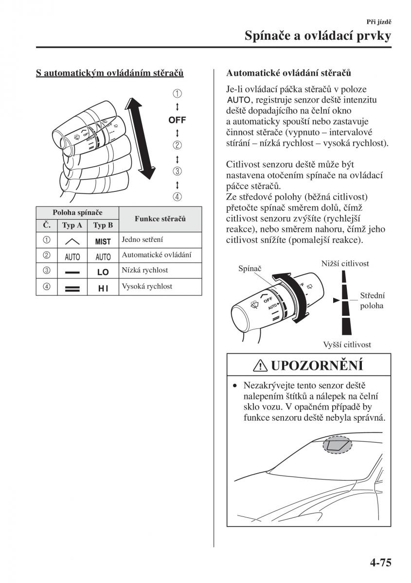 Mazda 3 III navod k obsludze / page 225