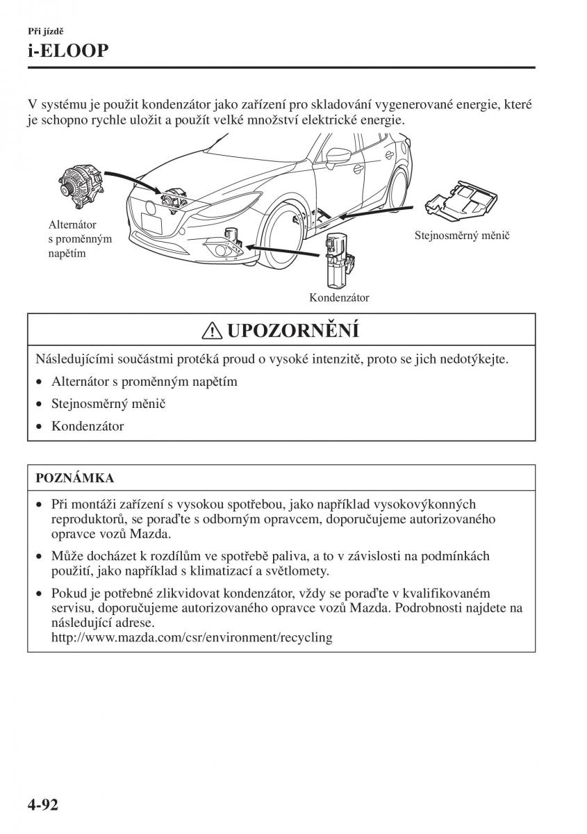 Mazda 3 III navod k obsludze / page 242