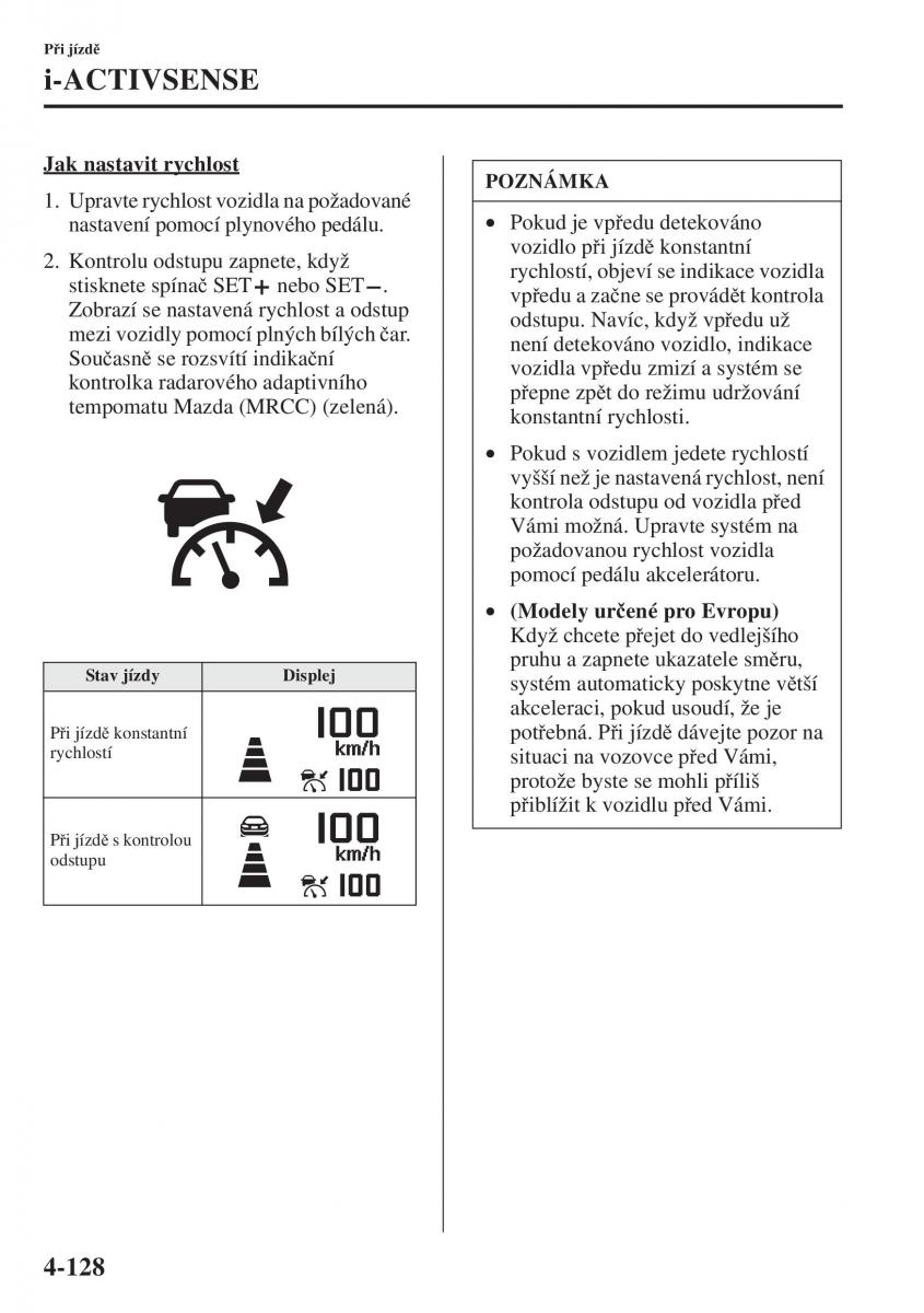 Mazda 3 III navod k obsludze / page 278