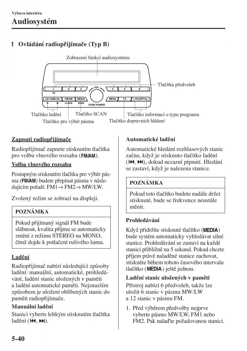 Mazda 3 III navod k obsludze / page 374