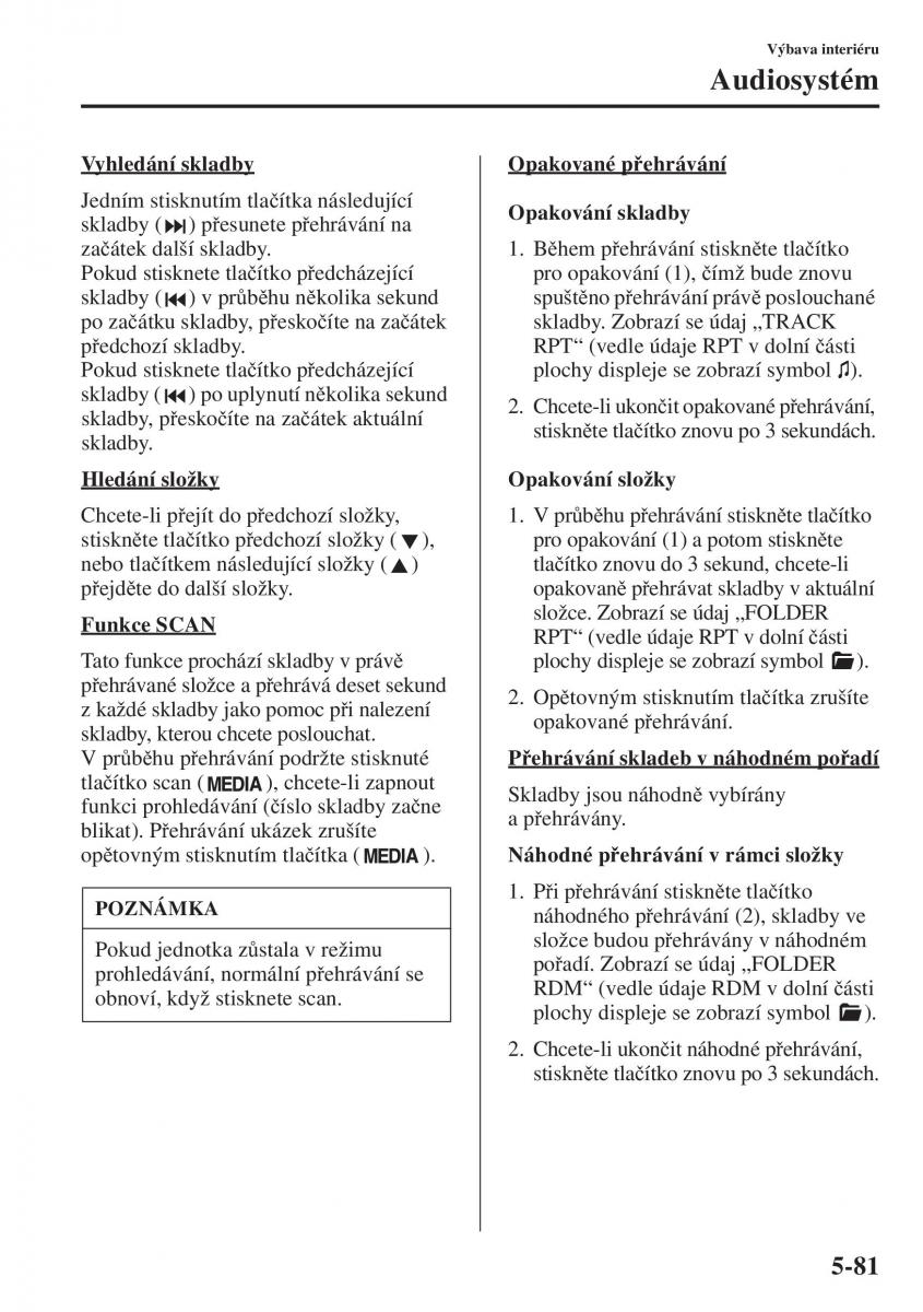 Mazda 3 III navod k obsludze / page 415