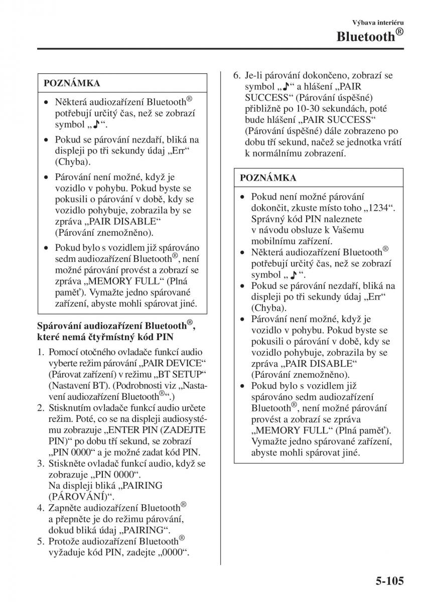 Mazda 3 III navod k obsludze / page 439