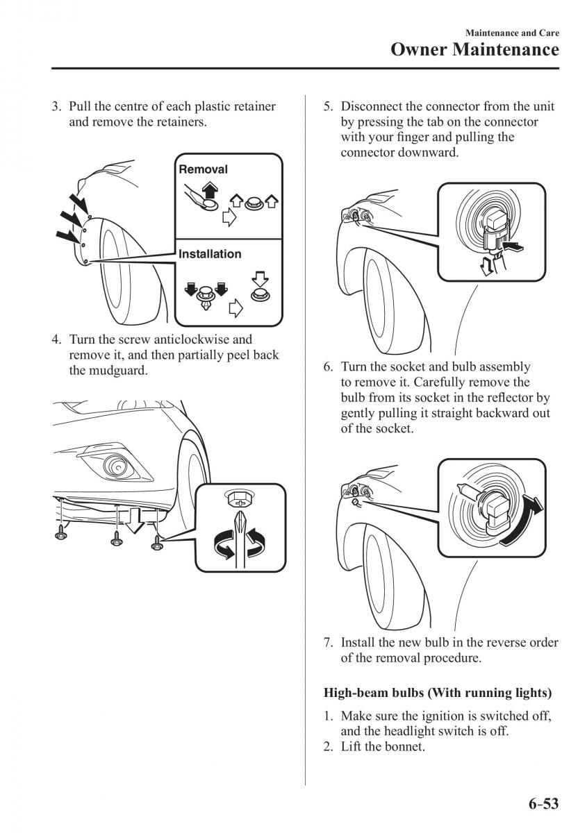 Mazda 3 III owners manual / page 549