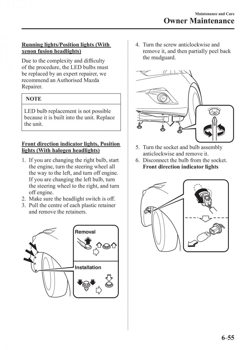 Mazda 3 III owners manual / page 551