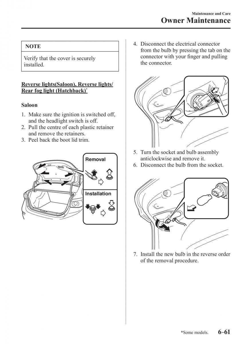 Mazda 3 III owners manual / page 557