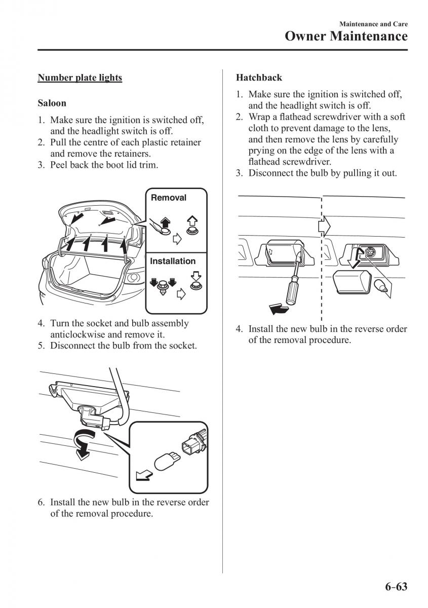 Mazda 3 III owners manual / page 559