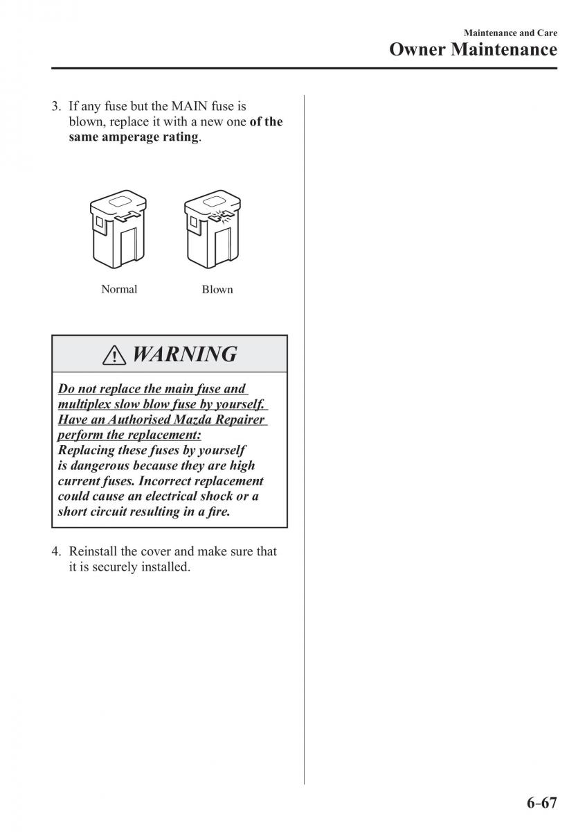 Mazda 3 III owners manual / page 563