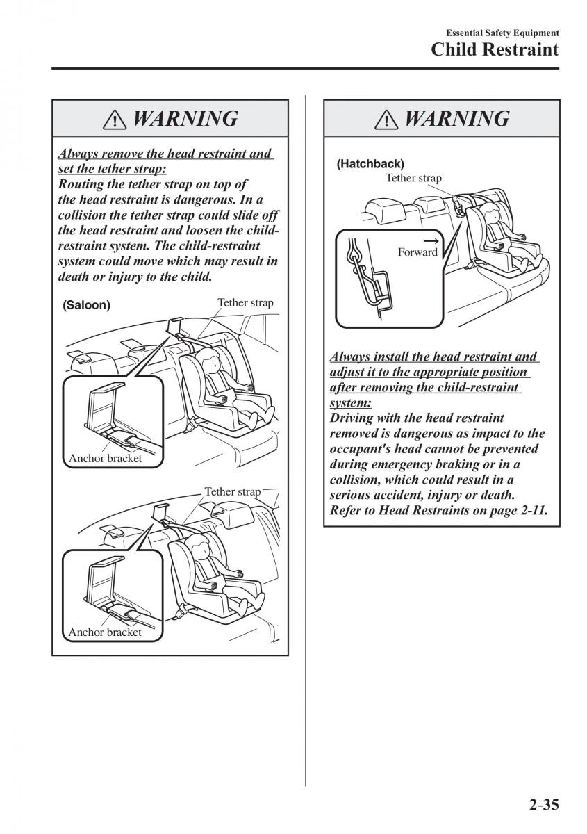 Mazda 3 III owners manual / page 59