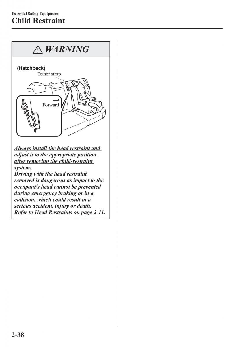 Mazda 3 III owners manual / page 62