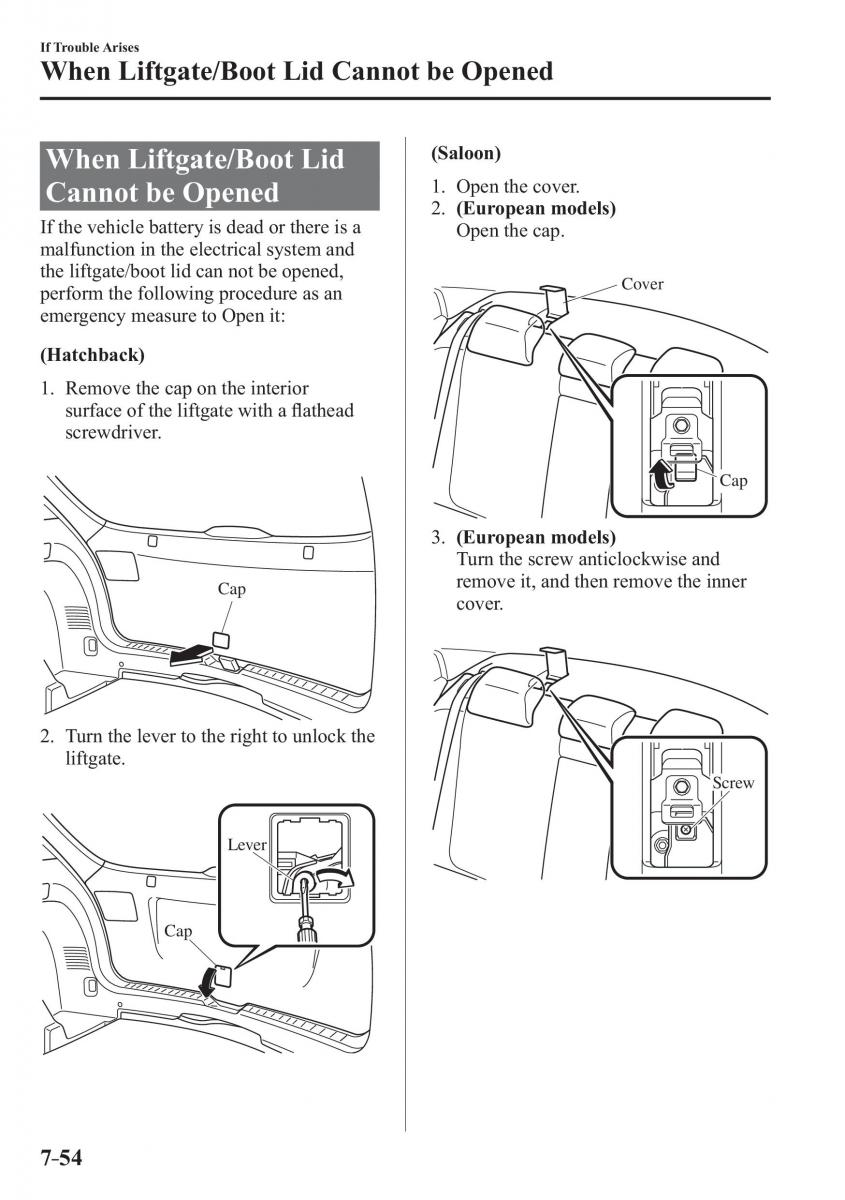 Mazda 3 III owners manual / page 630