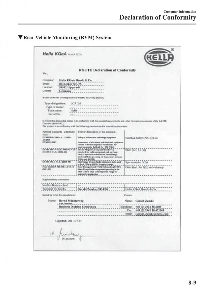 Mazda 3 III owners manual / page 641